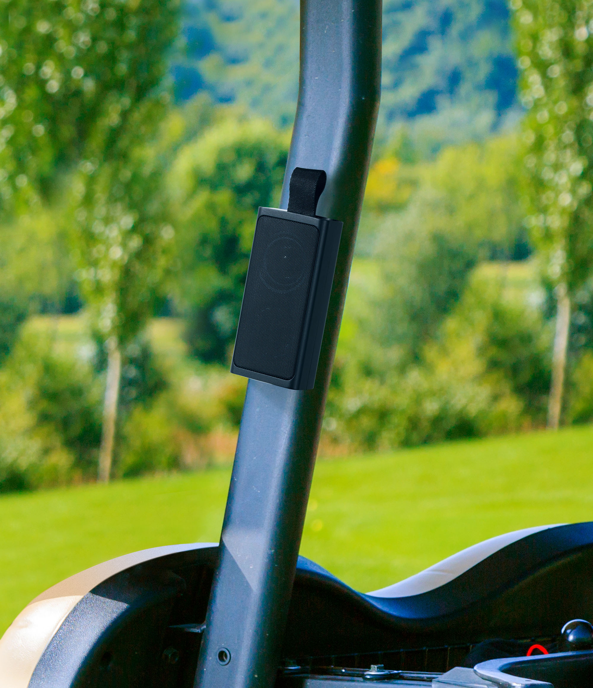Bluetooth колонка "Vibe" 5Вт с фонариком и магнитным креплением, цвет черный