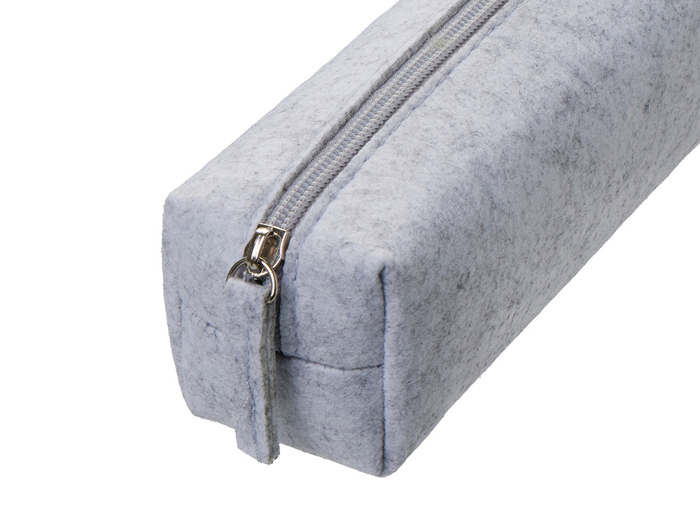 Пенал Felt из RPET-фетра, светло-серый