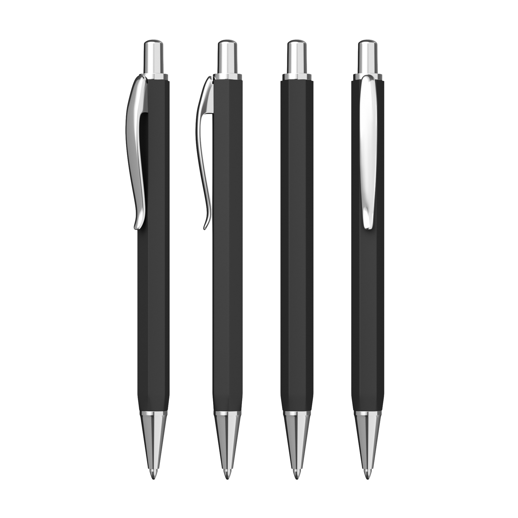 Ручка шариковая "Stanley", покрытие soft touch, цвет черный