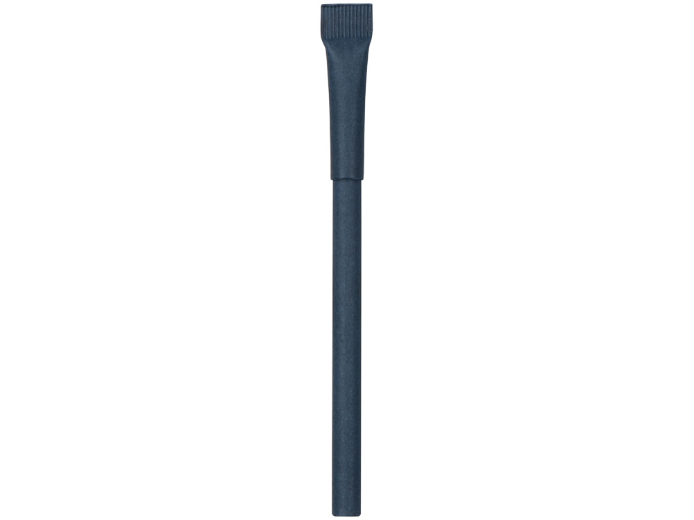 Ручка картонная с колпачком Recycled, синий (4153C)