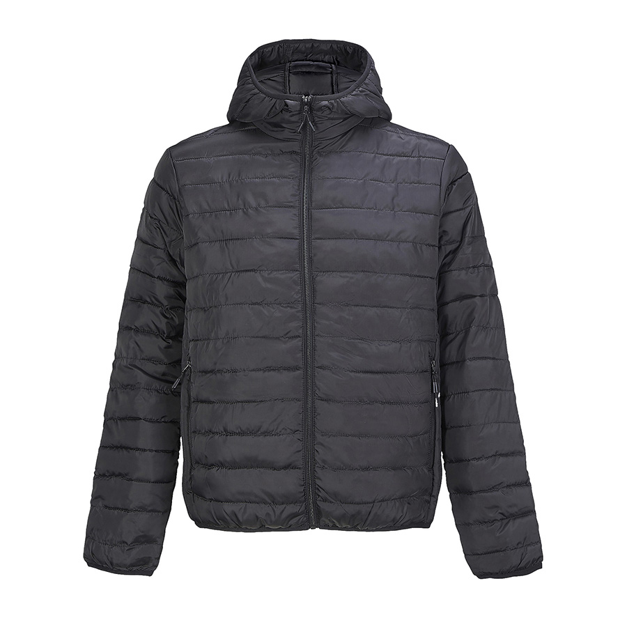 Куртка мужская "STREAM HOODED", черный, 2XL, таффета 280 Т, 100% полиэстер