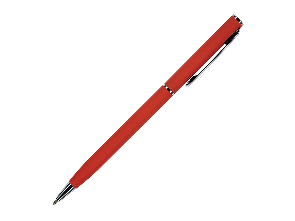 Ручка шариковая автоматическая BrunoVisconti® PALERMO цвет корпуса красный, soft-touch, 0.7 мм