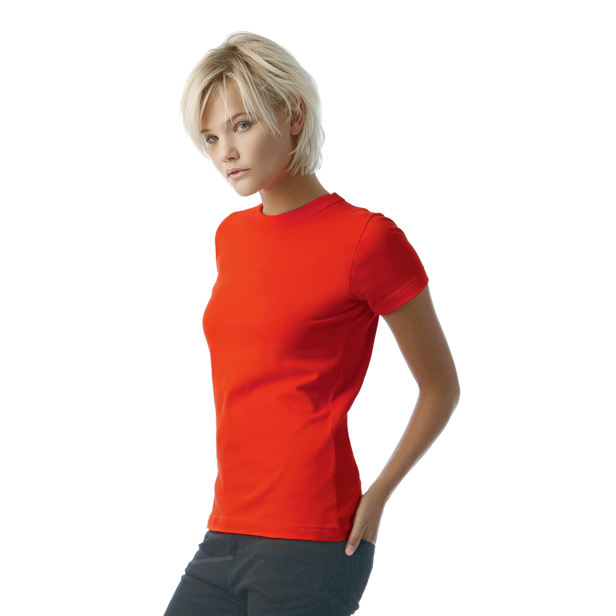 Футболка женская Exact 190/women, цвет красный