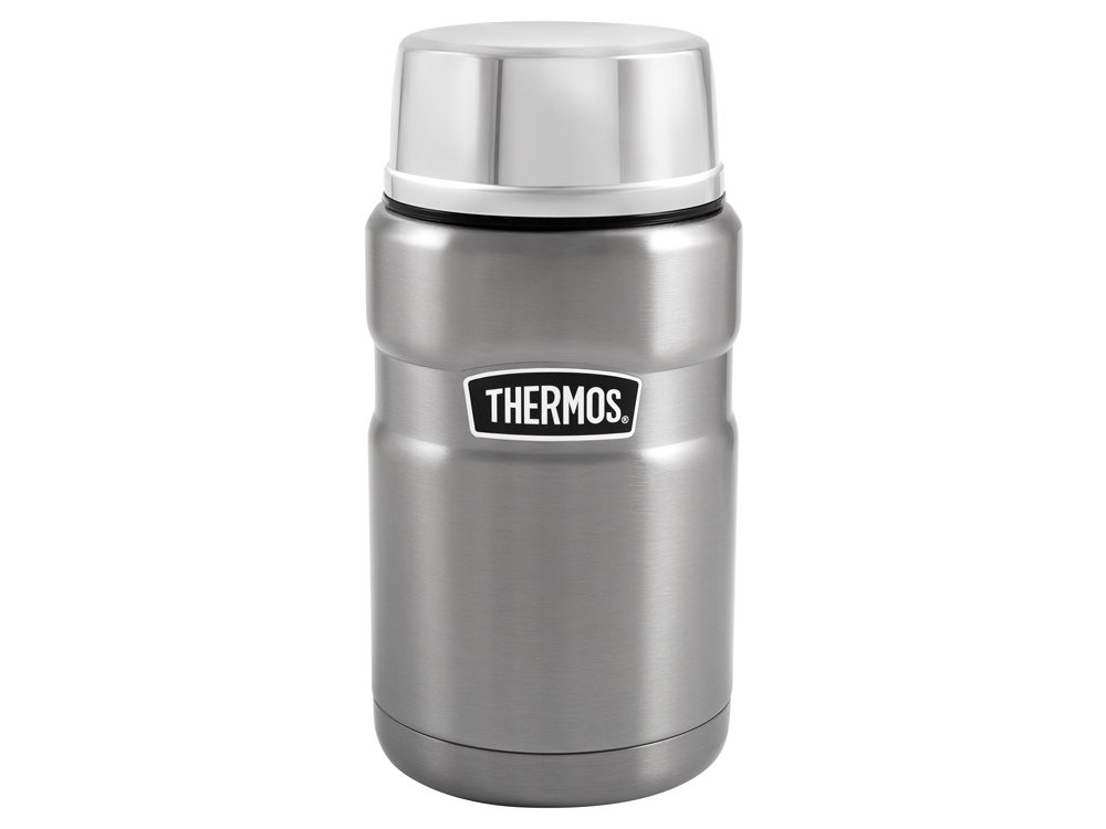 Термос из нерж. стали с ложкой тм THERMOS SK3020ST 0,7L, стальной, серебристый