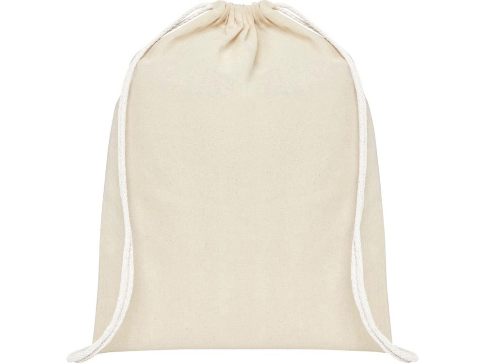 Рюкзак со шнурком Tenes из хлопка плотностью 140 г/м2, natural