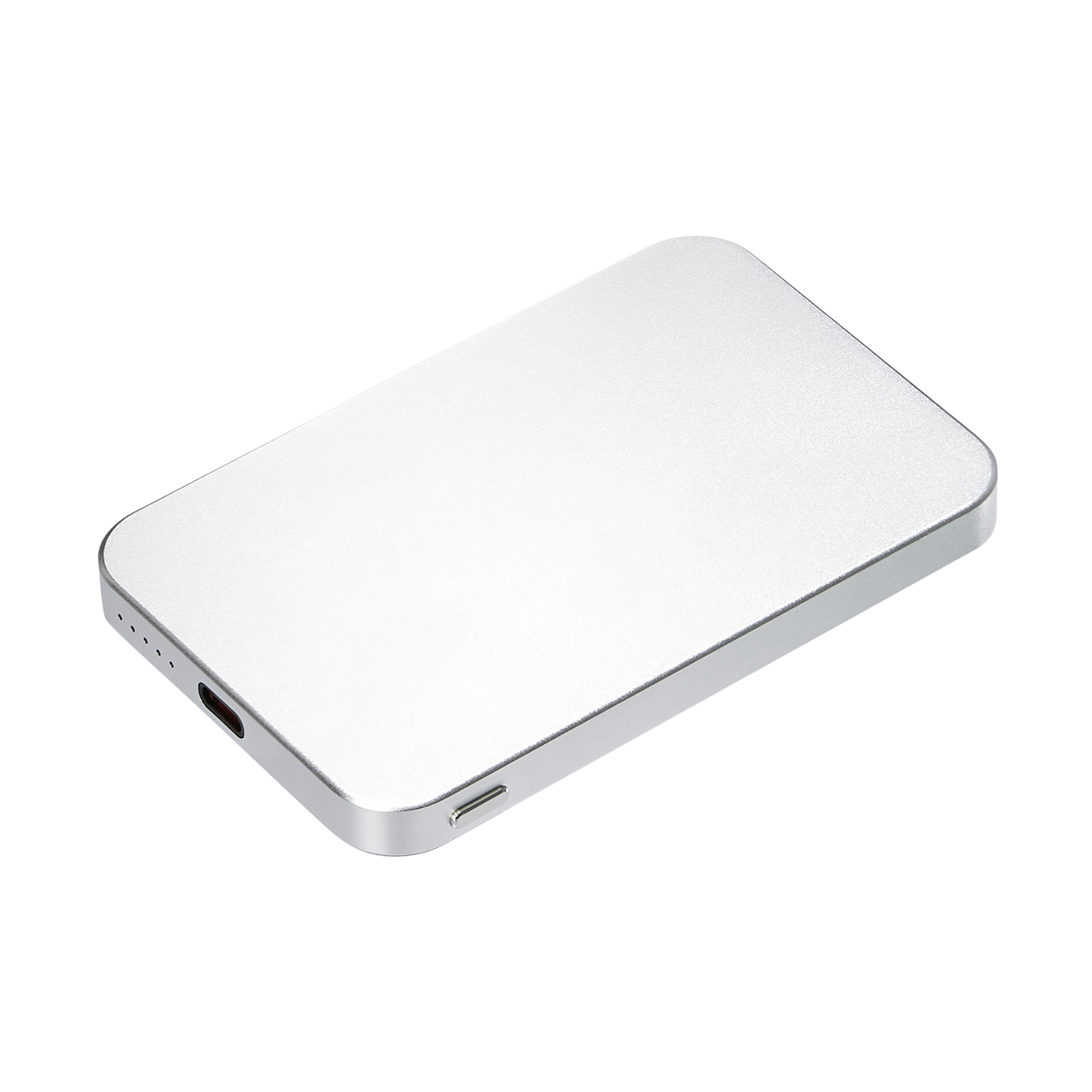Внешний аккумулятор Artex PD 5000mAh с функцией беспроводной зарядки 15W, серебряный