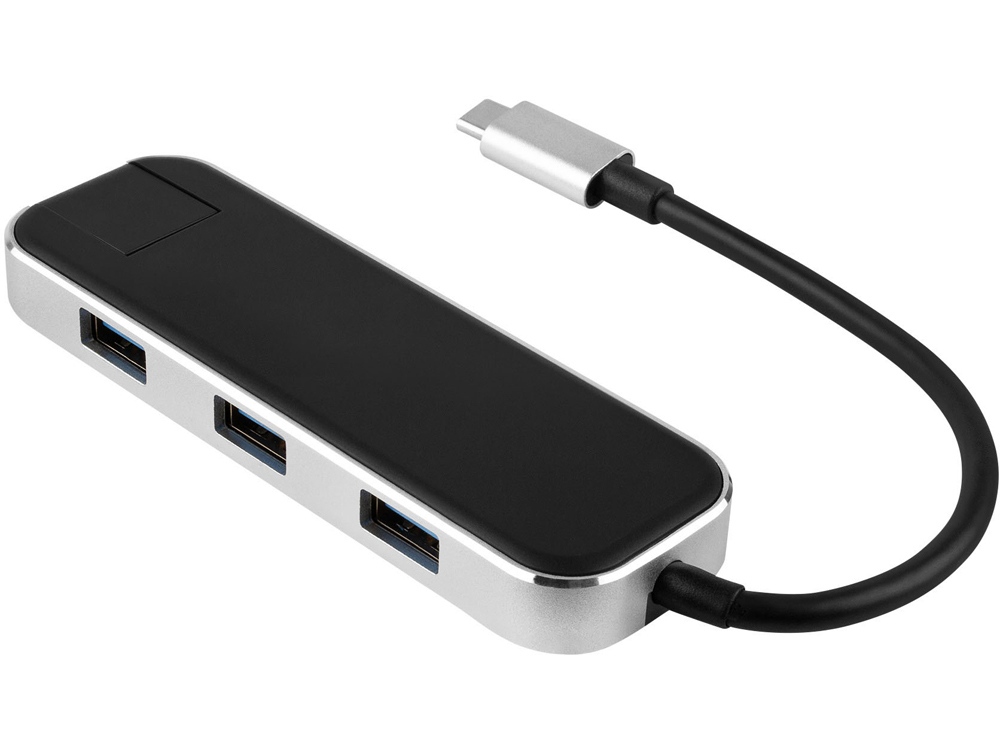 Хаб USB Rombica Type-C Chronos Black, черный