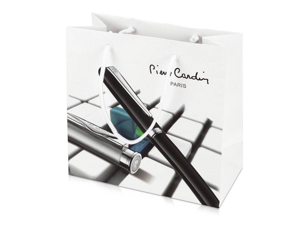 Ручка шариковая Pierre Cardin коллекция ВЕСЫ | LIBRA. Корпус и колпачок - латунь, лак, акрил. Отделка и детали дизайна - сталь и хром. Цвет акрил.вставки - черный, корпус - черный. Упаковка В