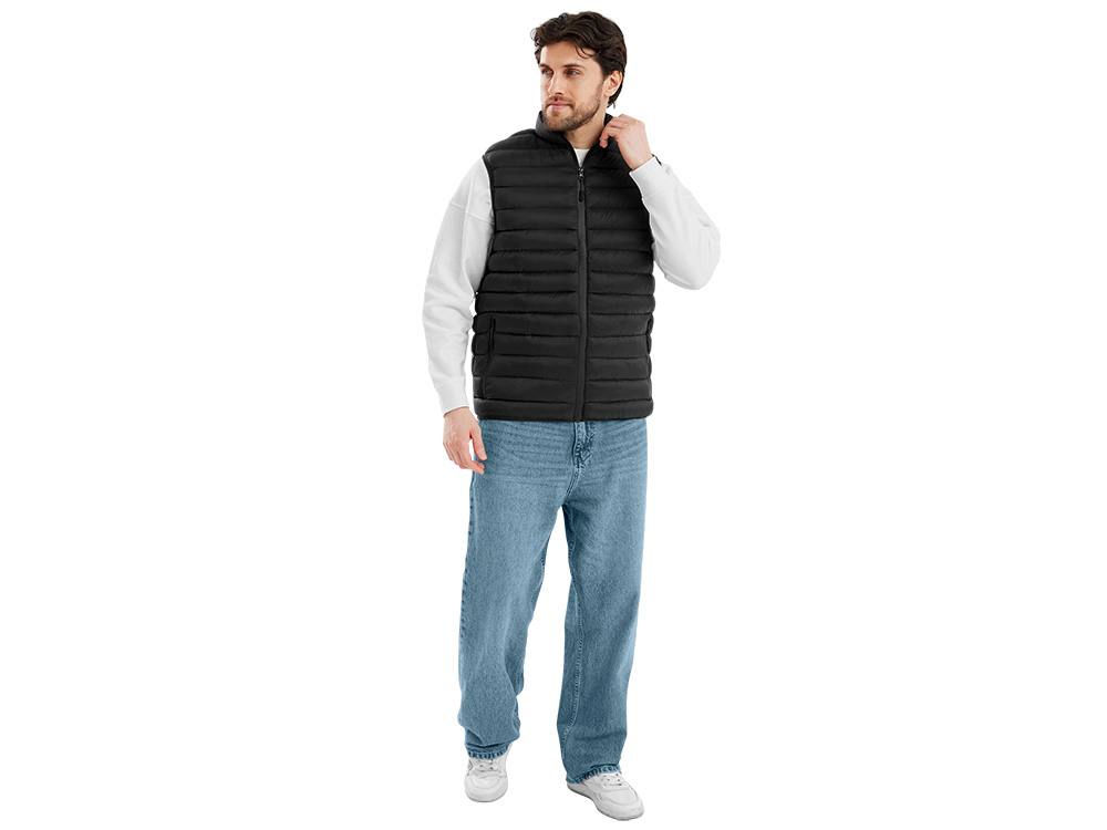 Стеганый жилет Uniqloud, черный