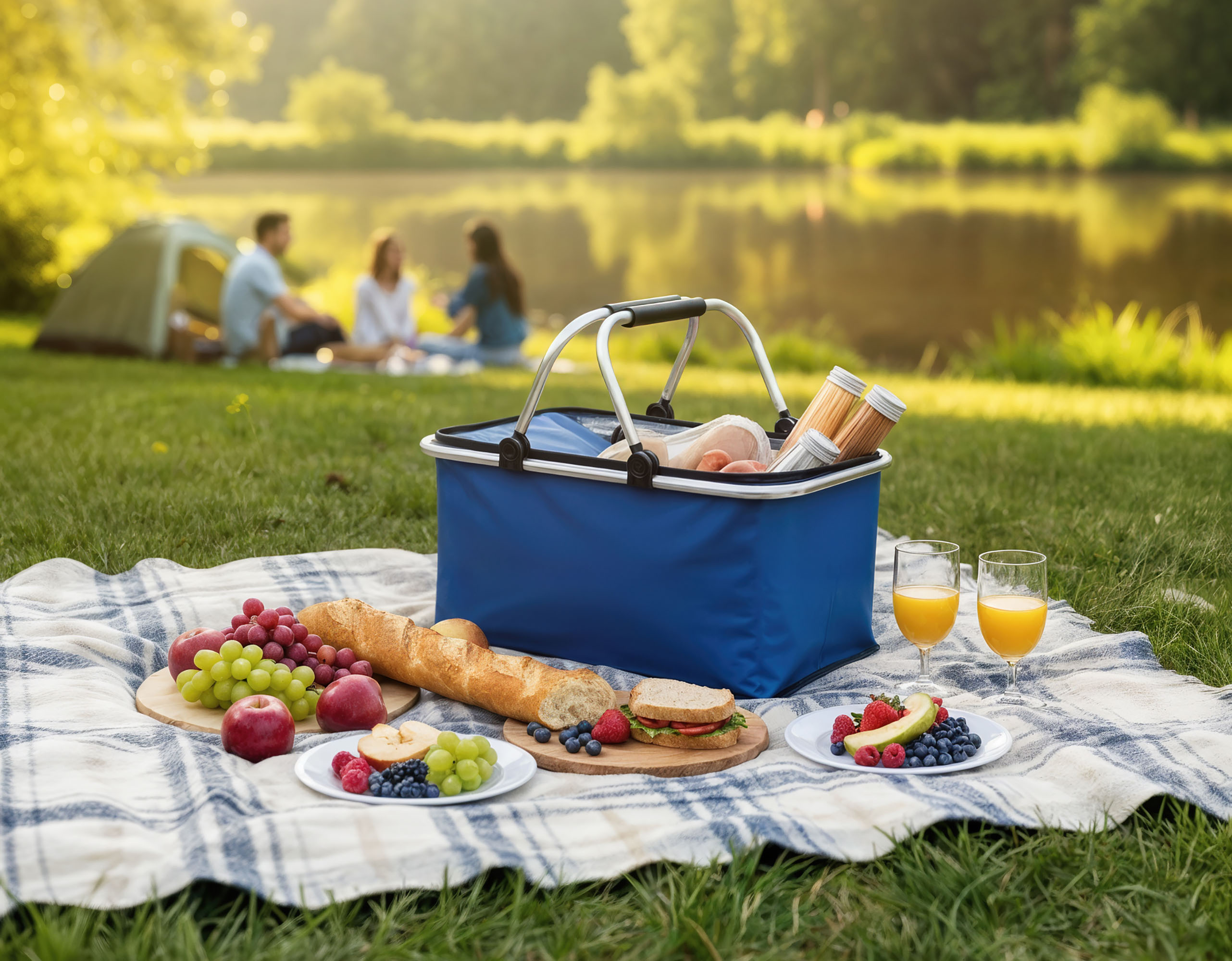 Корзина для пикника "Picnic", цвет синий