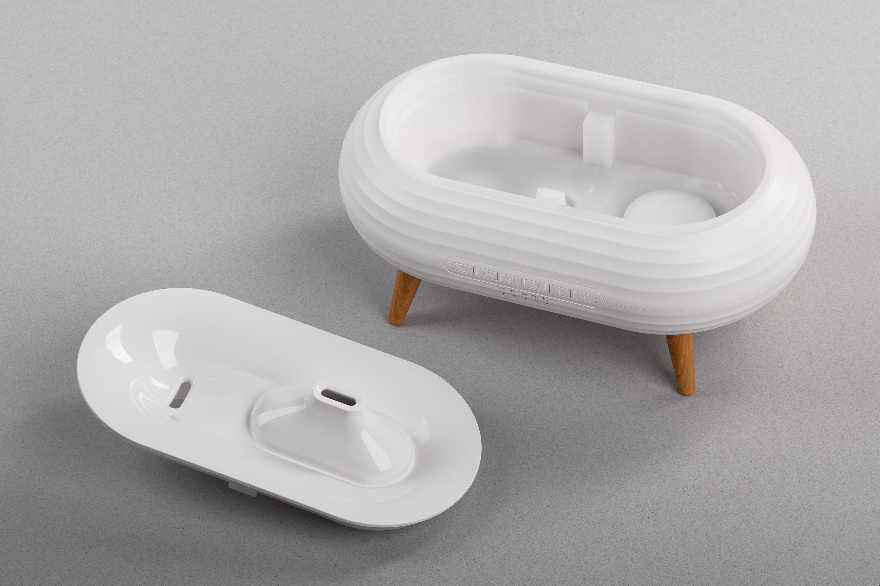 Увлажнитель воздуха "Smart Air" с bluetooth-колонкой, мелодиями и релаксирующими шумами, с подсветкой и ароматизатором, цвет белый