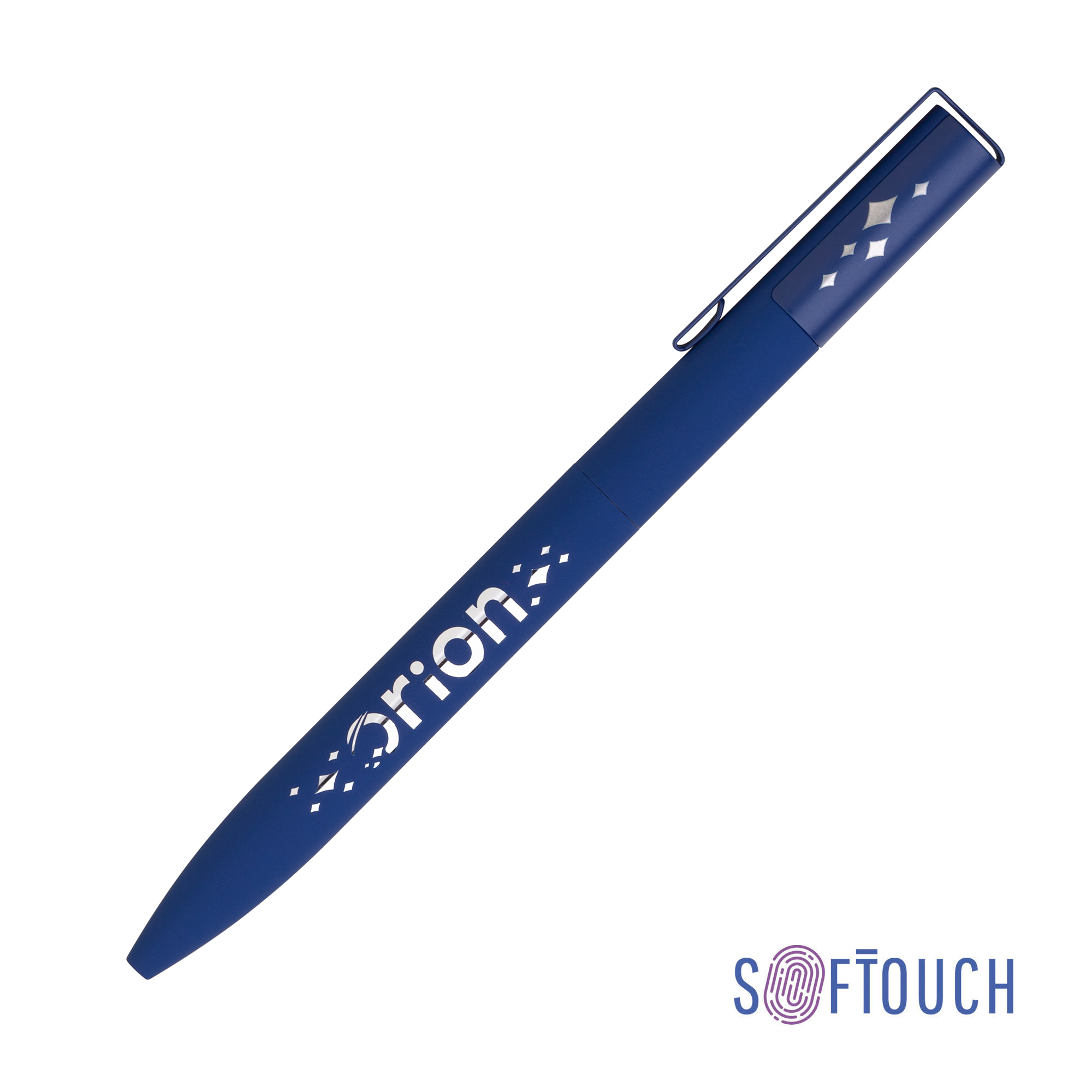 Ручка шариковая "Orion", покрытие soft touch, цвет темно-синий