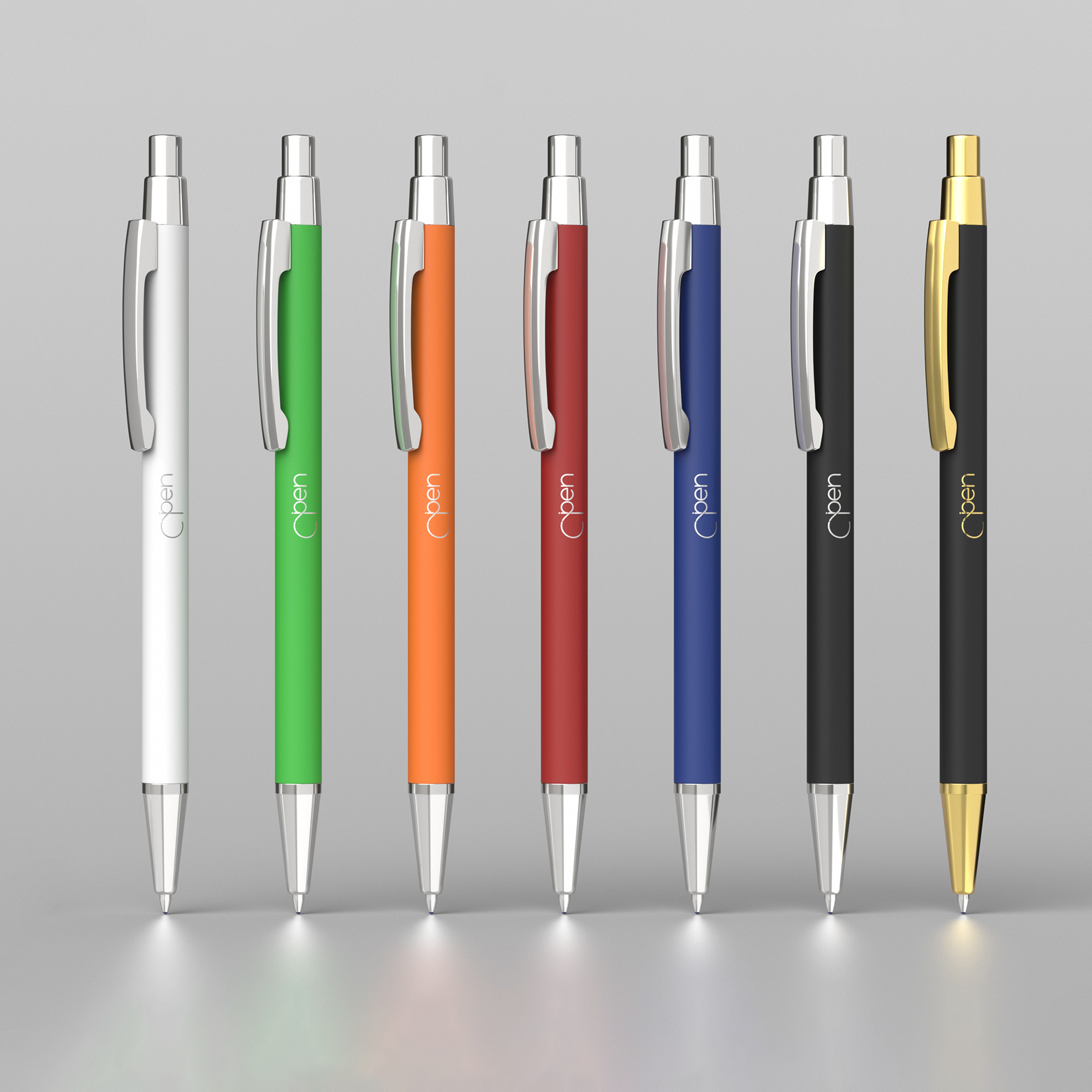 Ручка шариковая "Ray", покрытие soft touch, цвет черный
