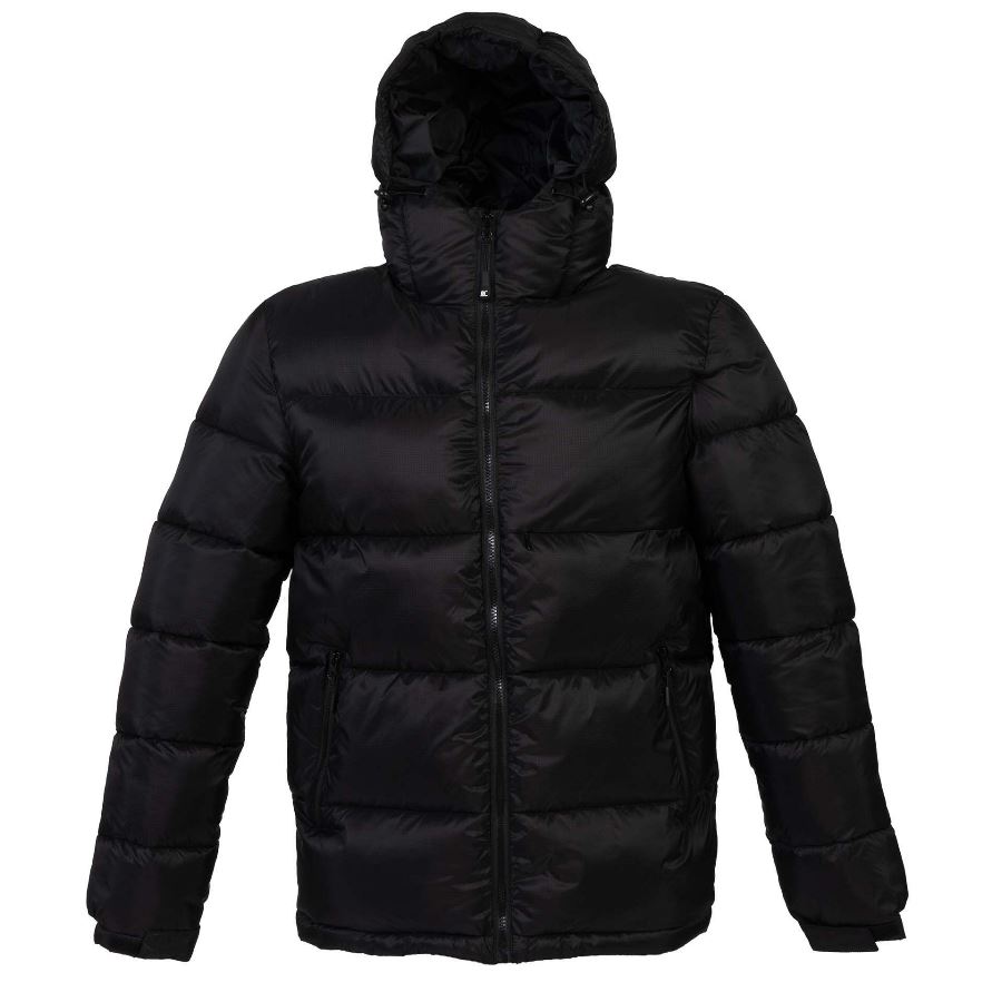 Куртка мужская "SIBERIA", чёрный, 2XL, 100% нейлон 40г/м2, наполнитель: 100% полиэстер, 530 г/м2