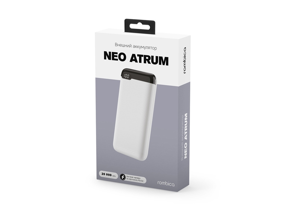 Внешний аккумулятор Rombica NEO Atrum White, белый