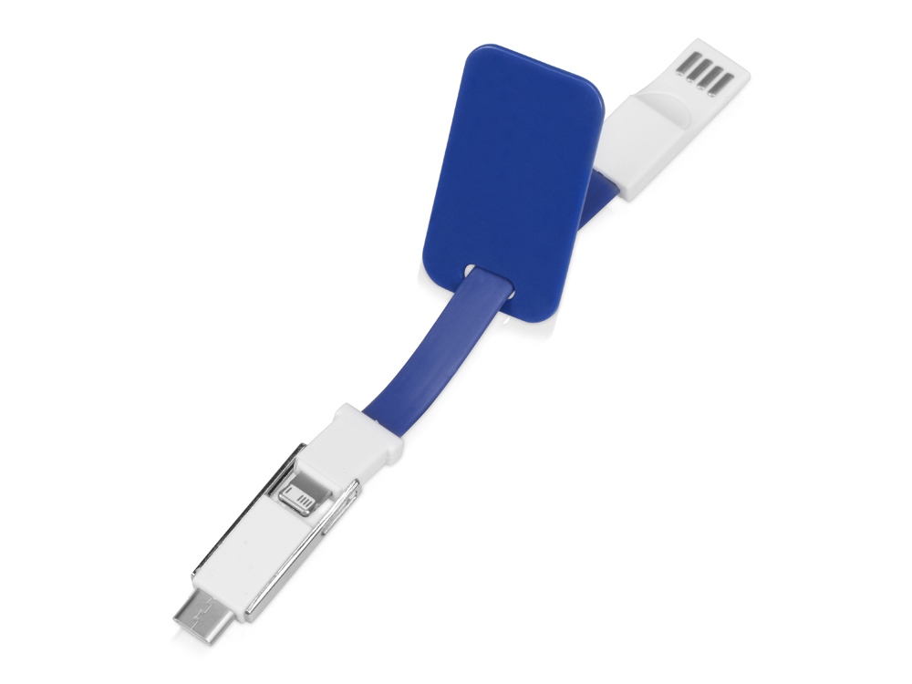 Зарядный кабель 3-в-1 Charge-it, синий