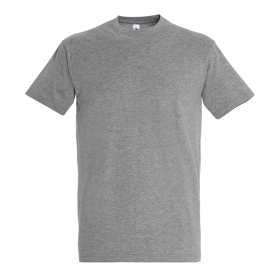 Футболка мужская IMPERIAL, серый меланж, 2XL, 85% хлопок, 15% вискоза, 190 г/м2