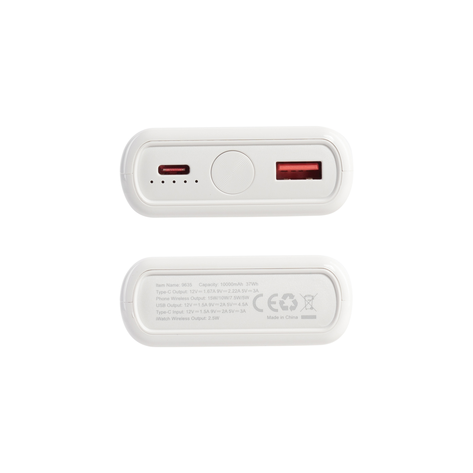 Беспроводное зарядное (22.5/15W) устройство "ALL-in-1" 10000 mAh, цвет белый