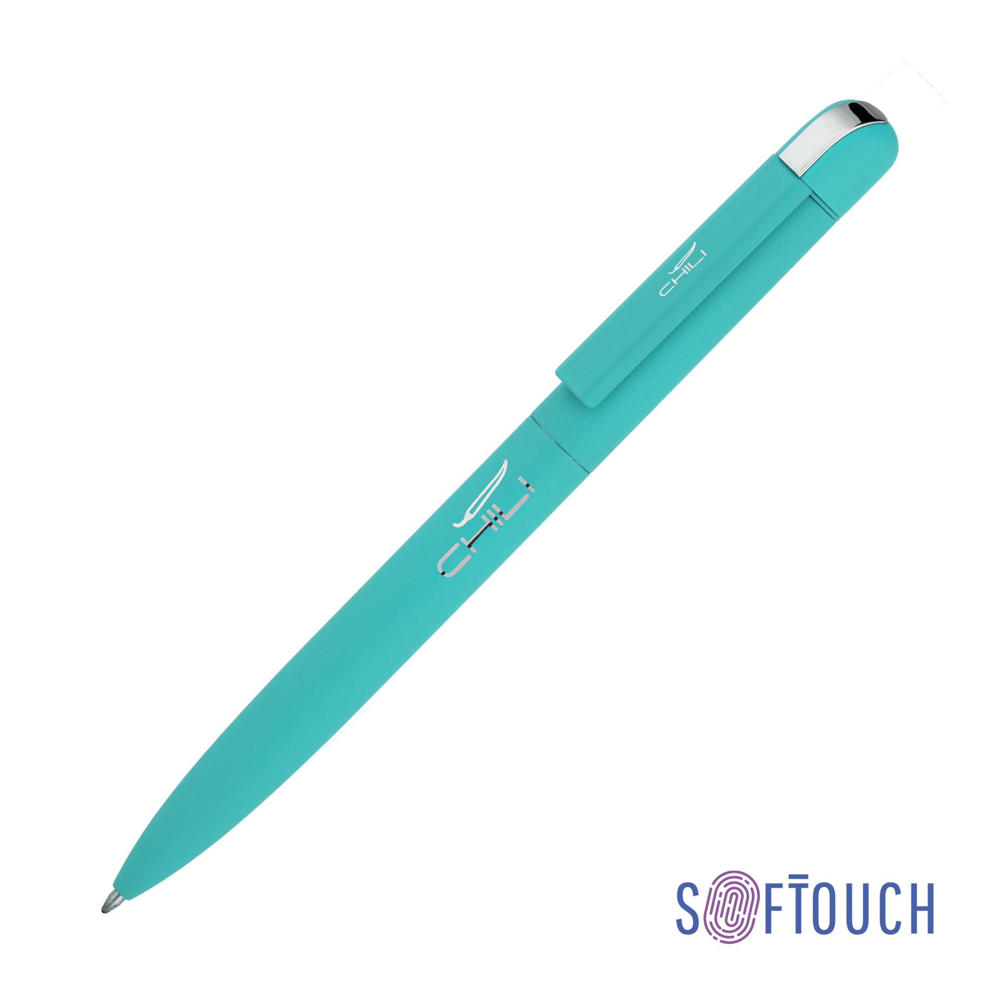 Ручка шариковая "Jupiter", покрытие soft touch, цвет бирюзовый