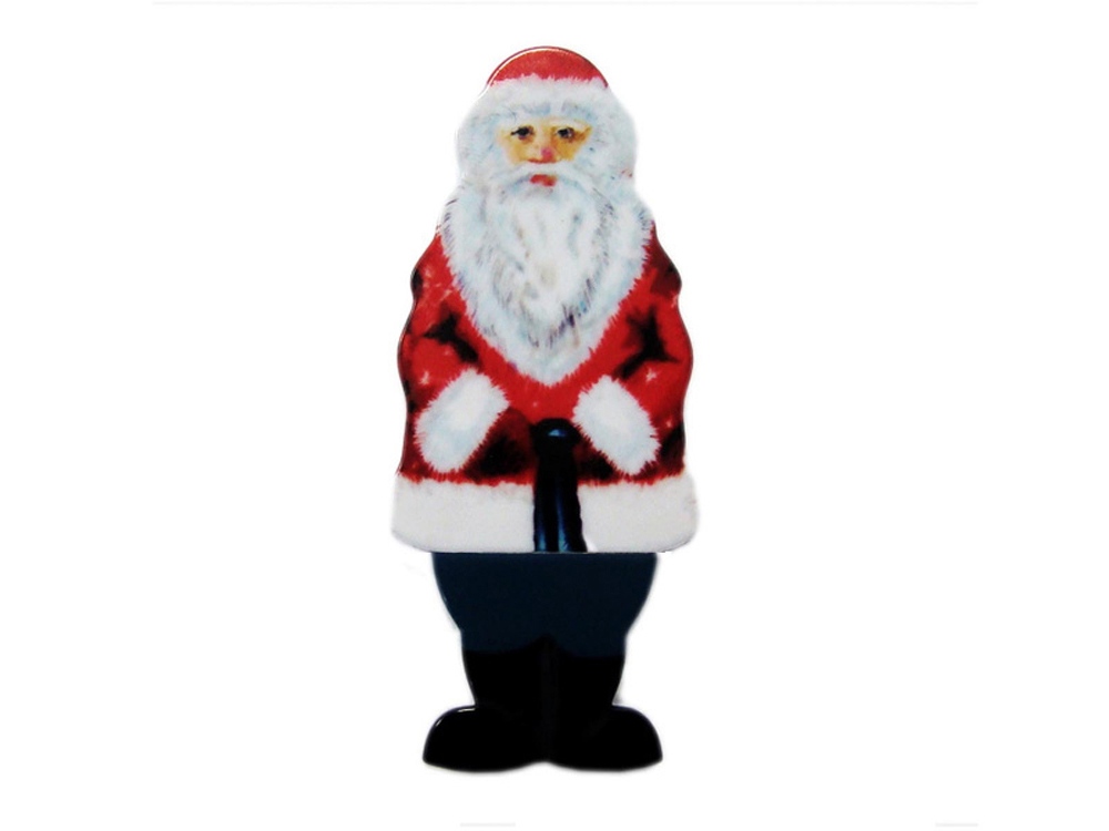 USB-флешка на 32 Гб Дед Мороз Santa под нанесение, белый, белый, красный
