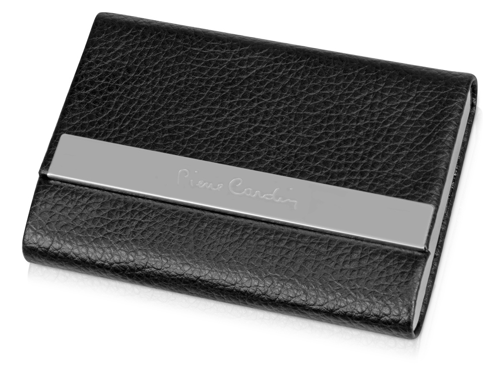 Визитница Pierre Cardin. Корпус - иск.кожа. Размер 9,5 х 6,6 х 1,4 см. Цвет - черный