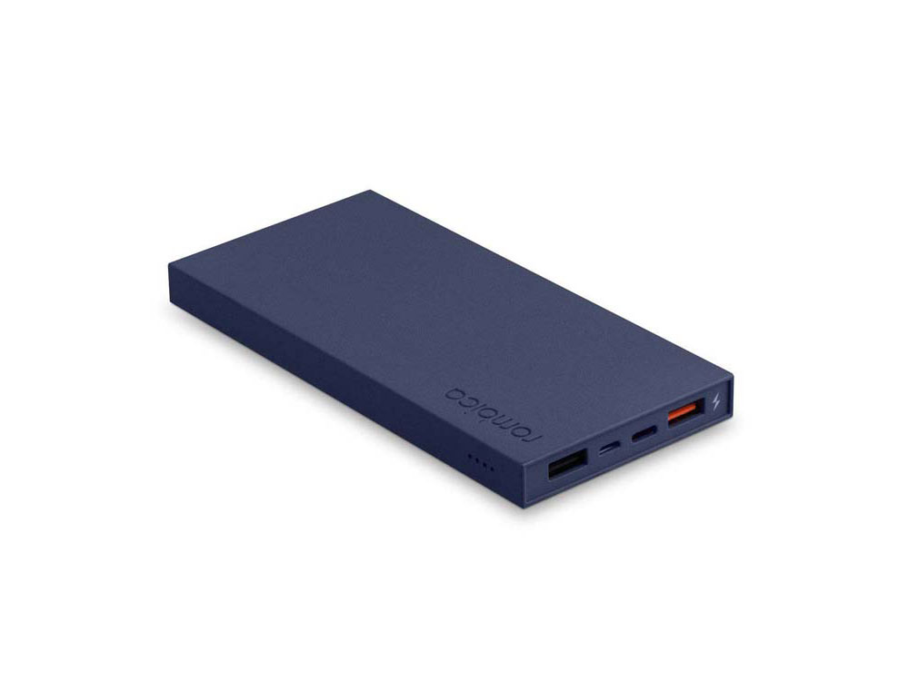 Внешний аккумулятор Rombica NEO ARIA Olive, 10000мАч, Soft-touch, PD, QCharge, Type-C, оливк/синий, оливковый, синий