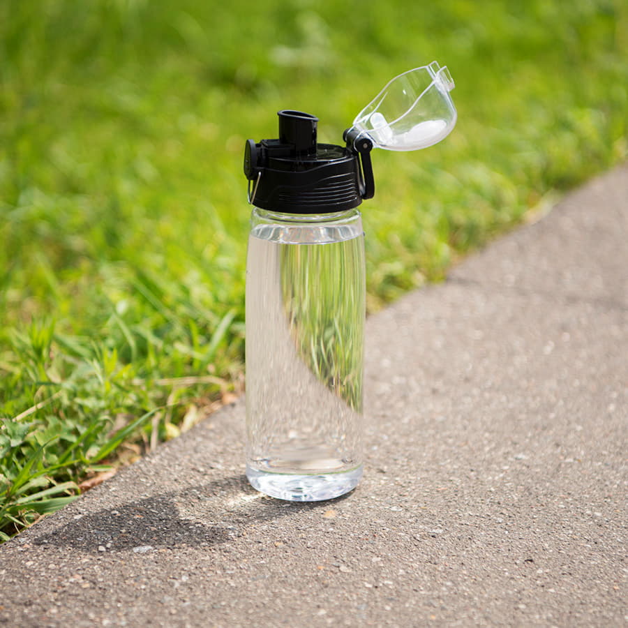 Бутылка для воды FLASK, 800 мл; 25,2х7,7см, красный, пластик