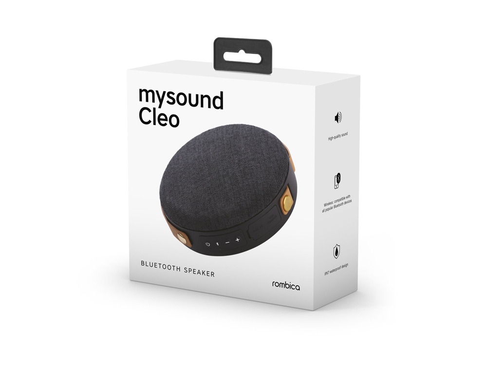 Портативная колонка mySound Cleo, 8 Вт Black, черный