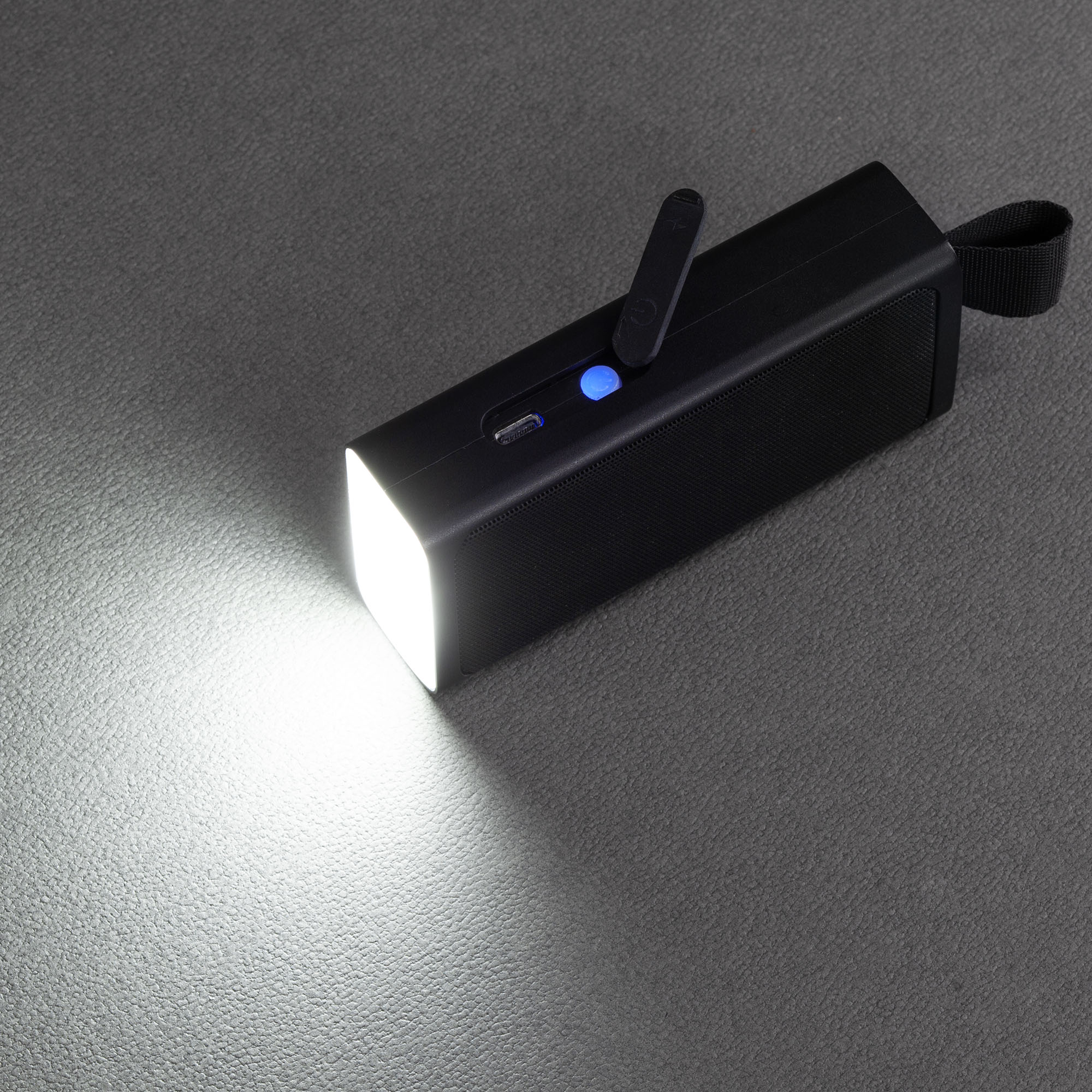 Bluetooth колонка "Vibe" 5Вт с фонариком и магнитным креплением, цвет черный