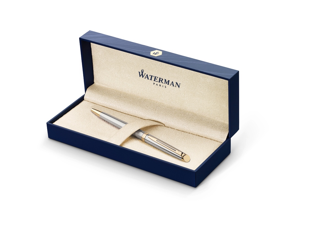 Шариковая ручка Waterman Hemisphere, цвет: GT, стержень: Mblue, серебристый