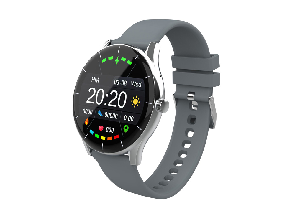 Умные часы HIPER IoT Watch GT, серый/розовый, серый, розовый