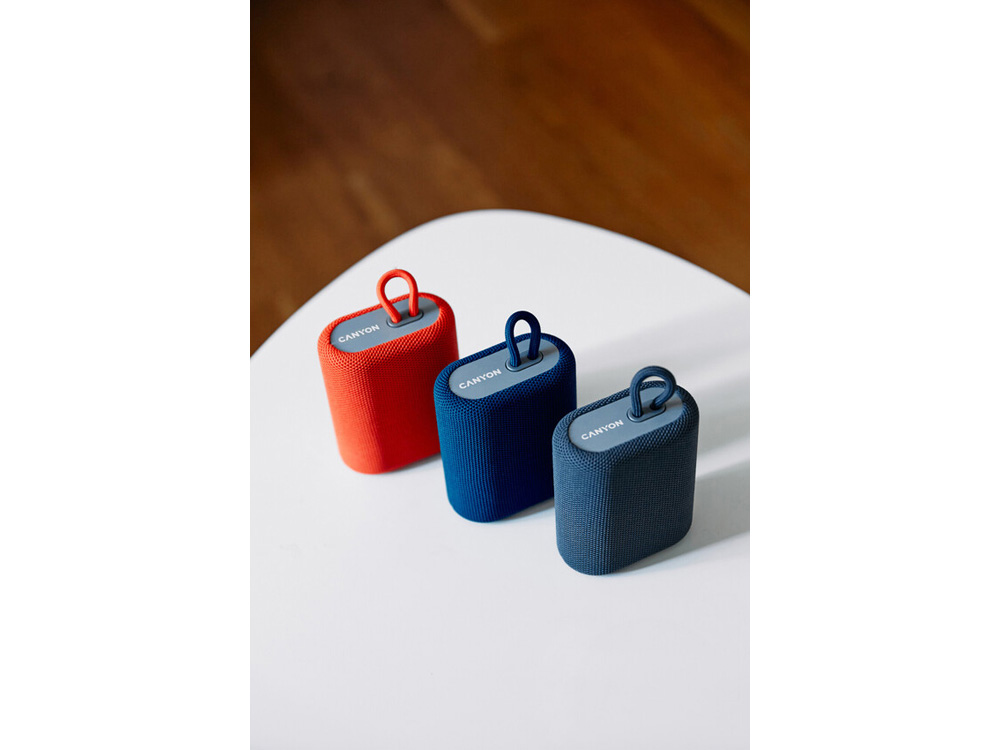 Портативная беспроводная колонка Canyon BSP-4, 5W, 1200mAh, красная, красный