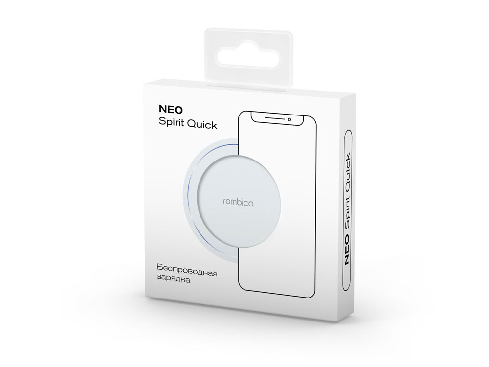 Беспроводное зарядное устройство Rombica NEO Spirit Quick White, белый