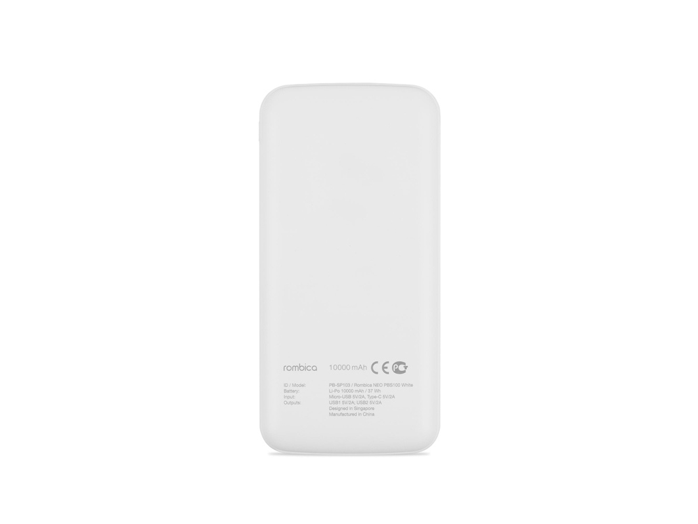 Внешний аккумулятор Rombica NEO PBS100 White, белый