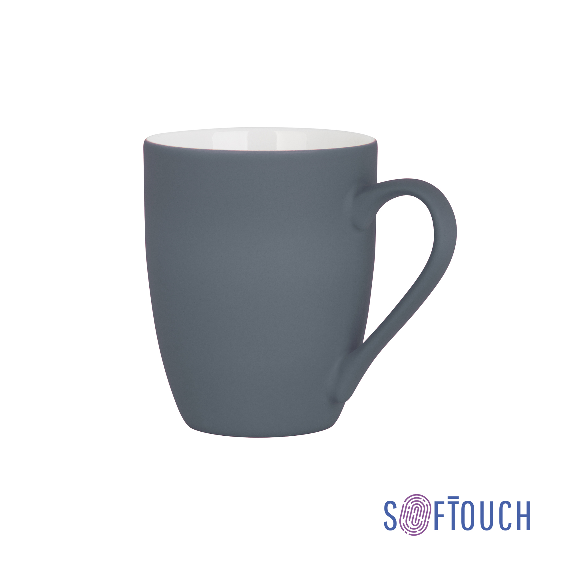 Кружка "Trend", покрытие soft touch, цвет серый