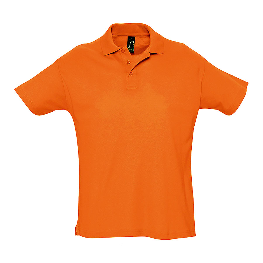 Рубашка поло мужская, короткий рукав, SUMMER II, оранжевый, 2XL, 100% хлопок, 170 г/м2