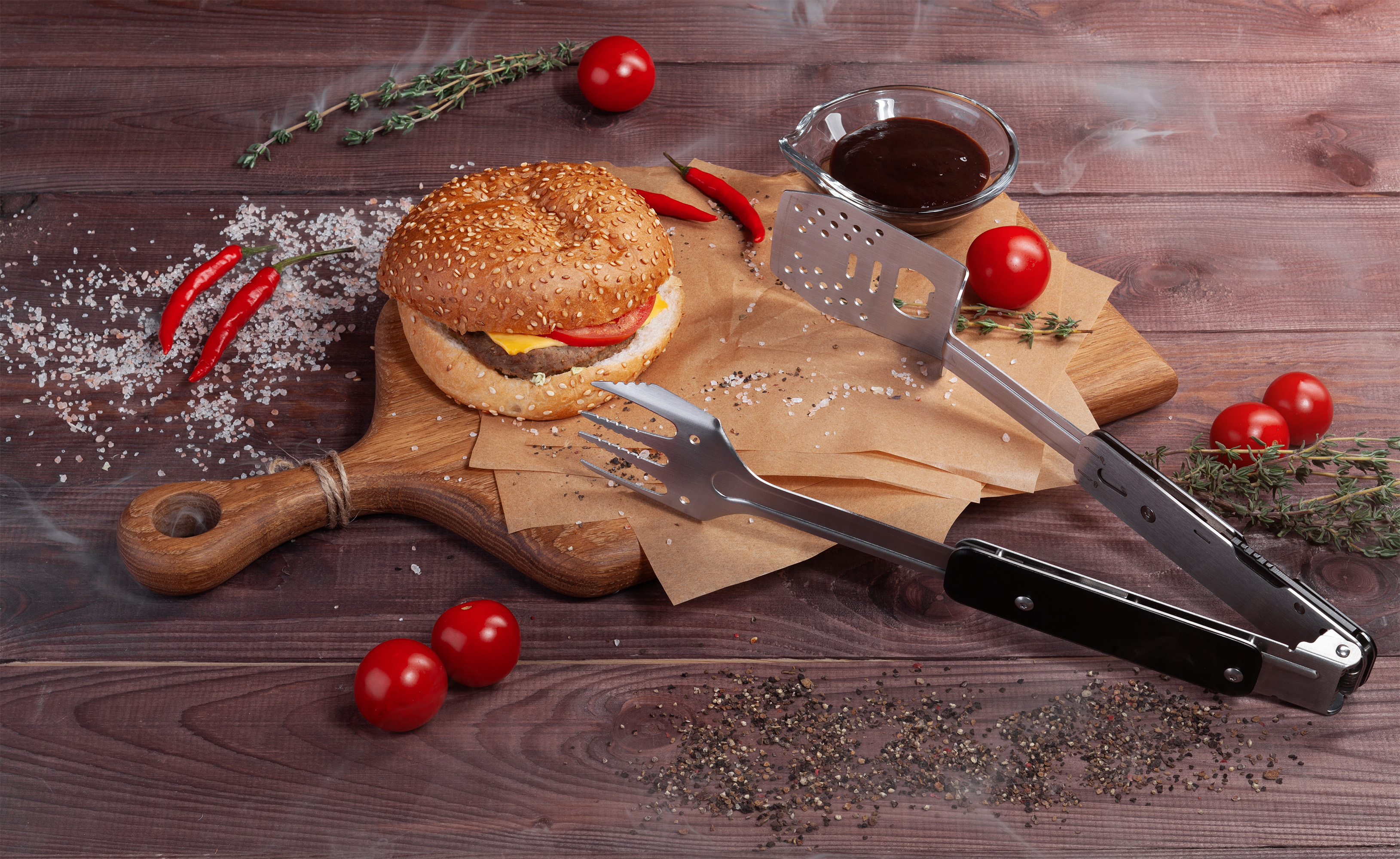 BBQ-мультитул "Roast", цвет черный с серебристым