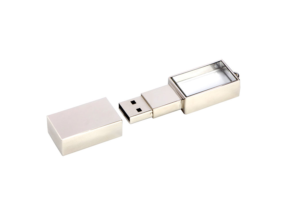 USB-флешка на 32 ГБ,  серебро, серебристый