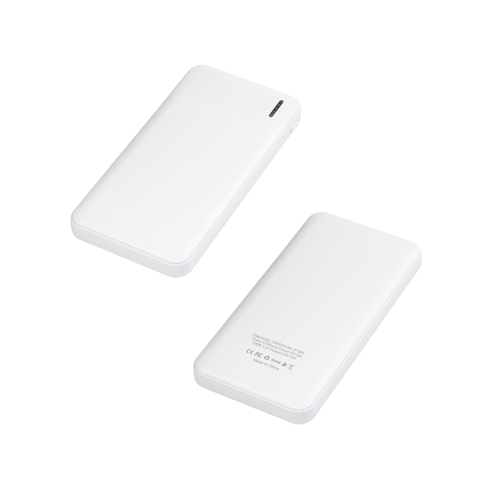 Зарядное устройство "Ten" 10000 mAh, цвет белый