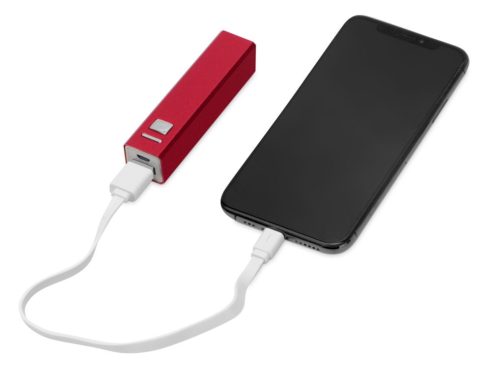 Портативное зарядное устройство Спейс, 3000 mAh, красный