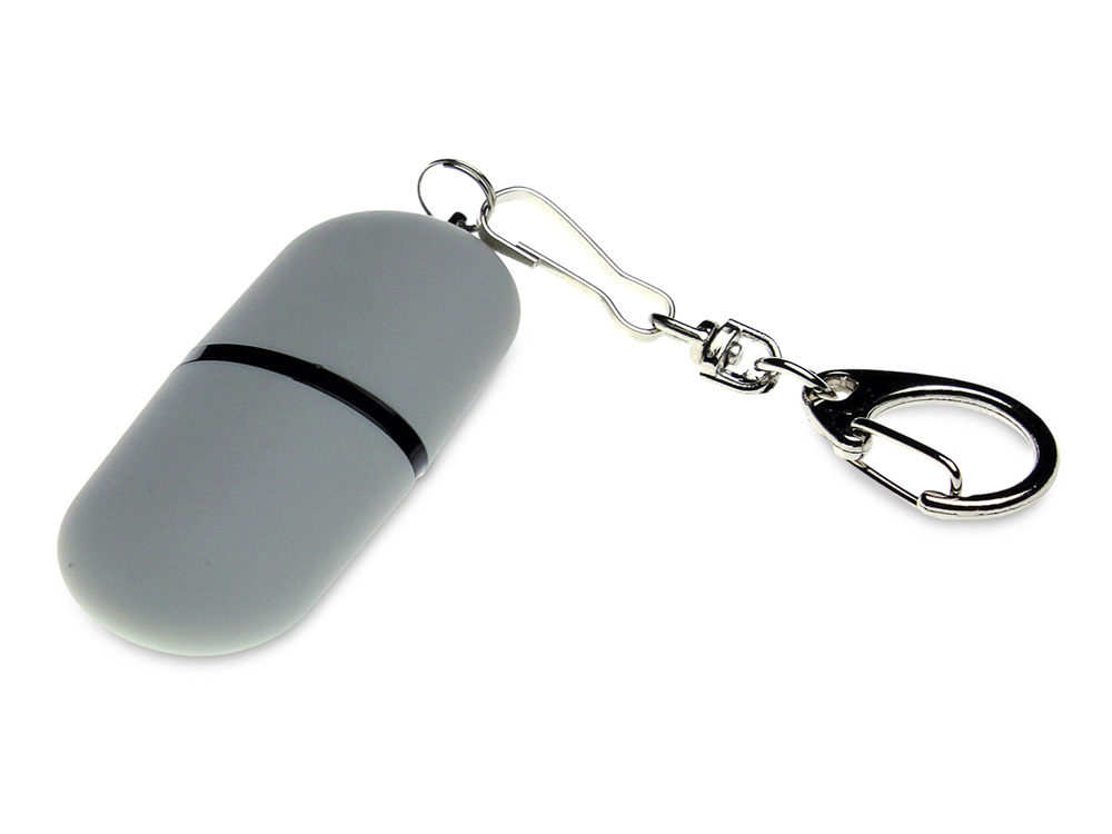USB 2.0- флешка Goutte Soft-touch на 128 Гб каплевидной формы