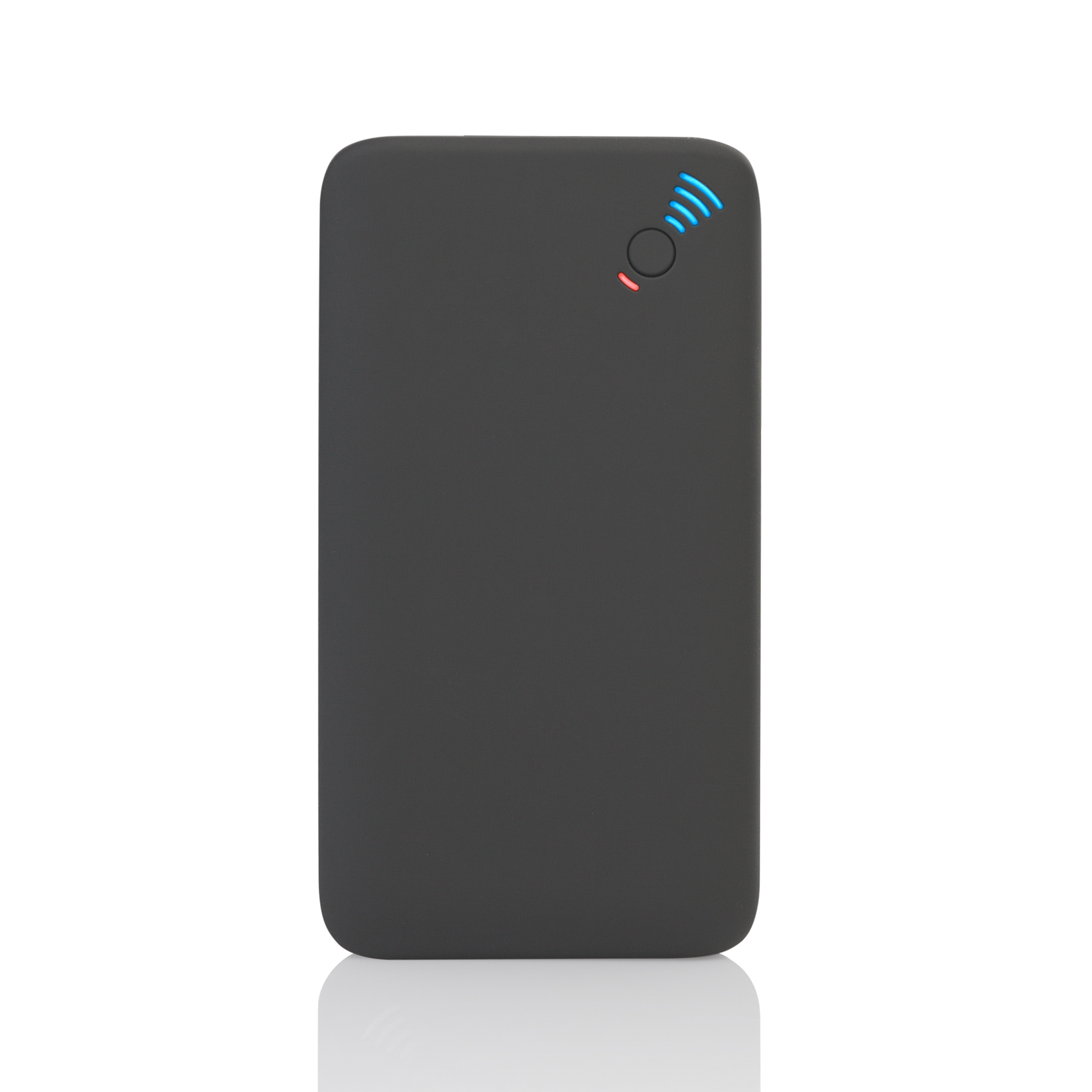 Беспроводное зарядное устройство "Ten SOFTTOUCH", 10000 mAh, цвет черный