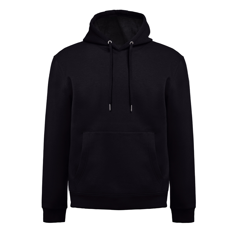 Толстовка мужская с капюшоном KARACHI, черный, 2XL, 80% хлопок, 20% полиэстер, плотность 280 г/м2