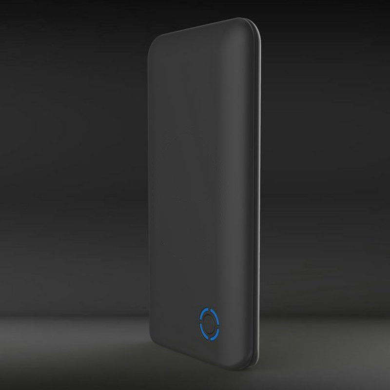 Беспроводное зарядное устройство "Fast SOFTTOUCH", 6000 mAh, цвет черный