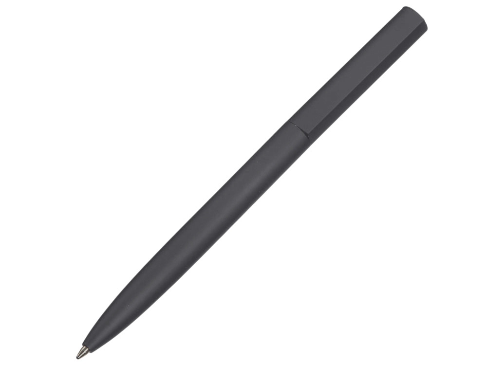 Шариковая металлическая ручка Minimalist софт-тач, антрацит