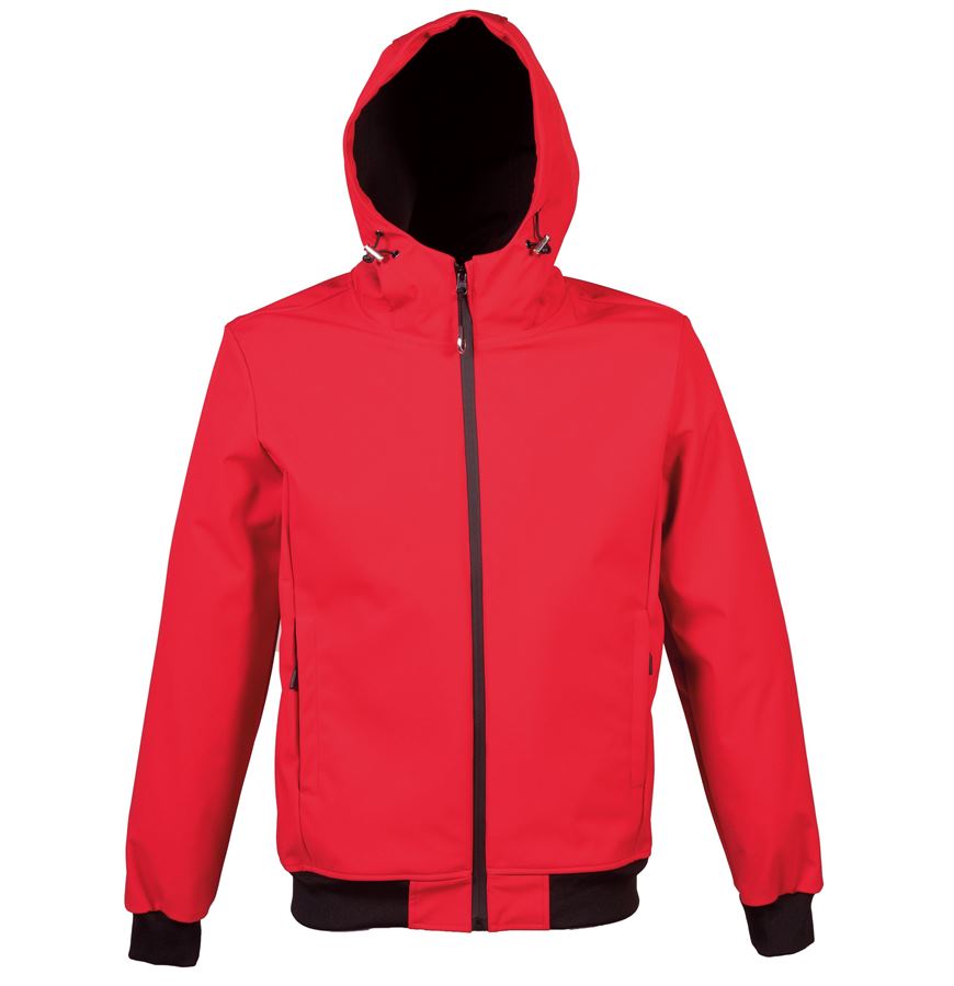 Куртка мужская "LONDON", красный, 2XL, 94% полиэстер, 6% эластан,  300 г/м2