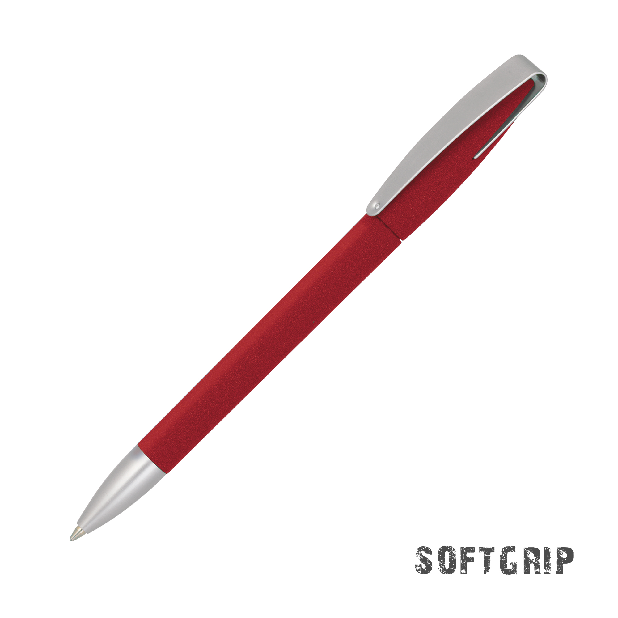Ручка шариковая COBRA SOFTGRIP MM, красный#, цвет красный