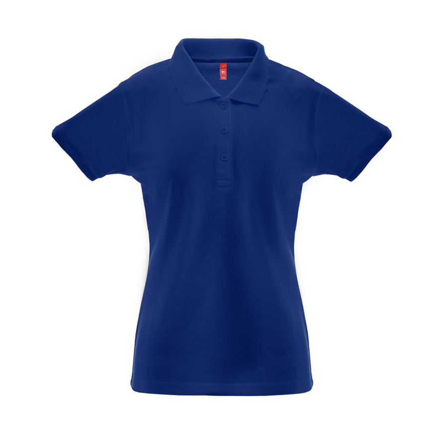 Рубашка-поло женская BERLIN WOMAN, короткий рукав, синий, 2XL, 65% полиэстер, 35% хлопок, плотность 200 г/м2