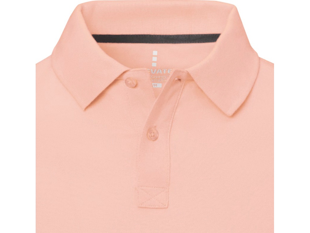 Calgary мужская рубашка-поло с коротким рукавом, pale blush pink, розовый