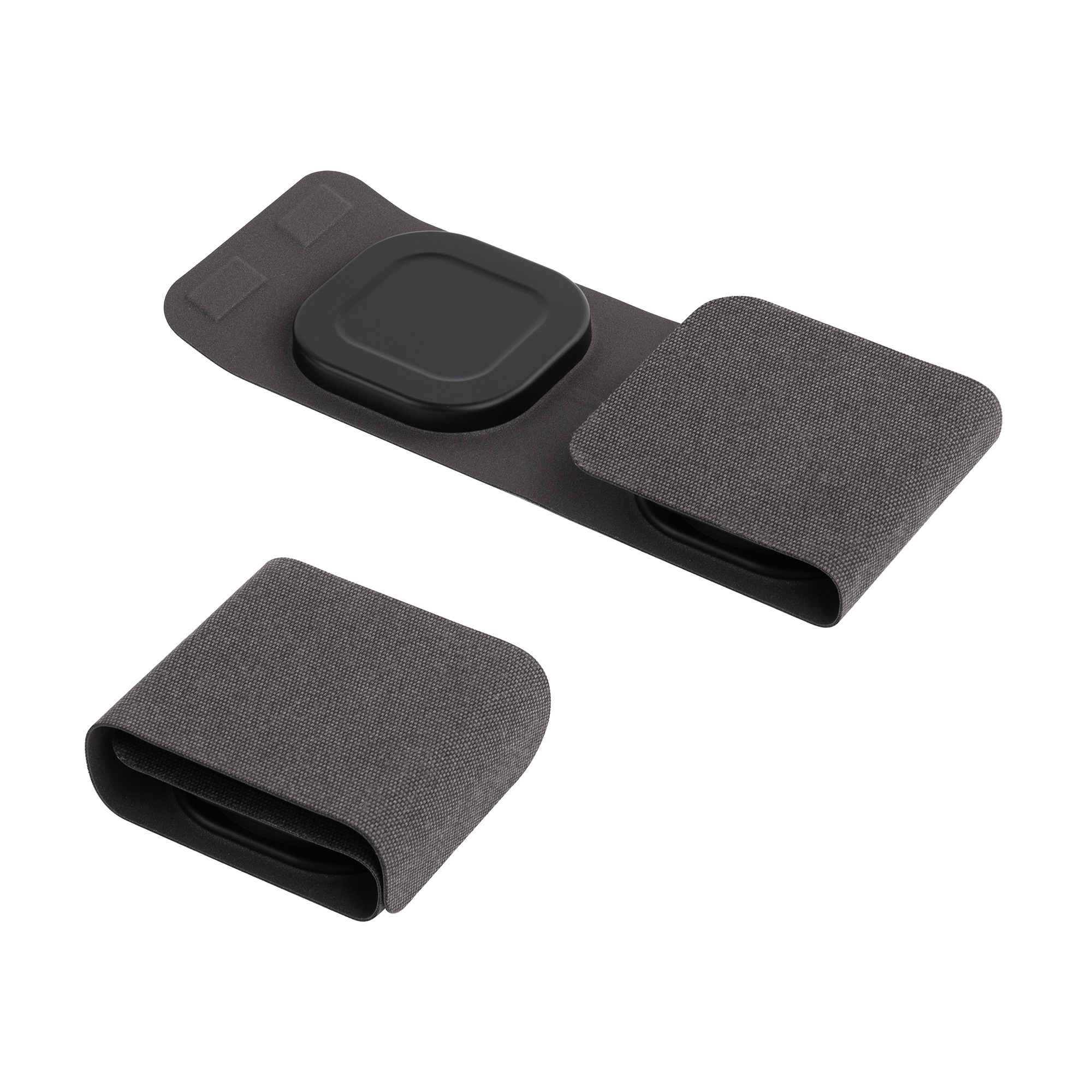 Складная беспроводная (15W) зарядная станция "Magic Case" с MagSafe для смартфона, часов и наушников, цвет черный